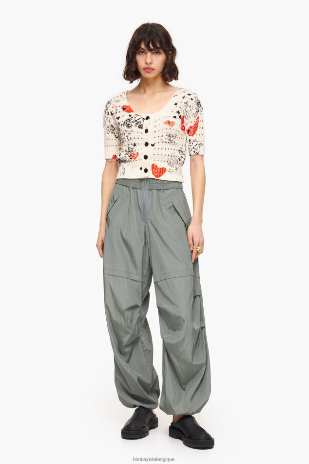 vêtements Bimba Y Lola pantalon parachute gris HV4486420