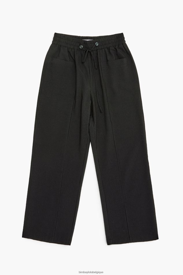 vêtements Bimba Y Lola pantalon texturé noir HV4486412