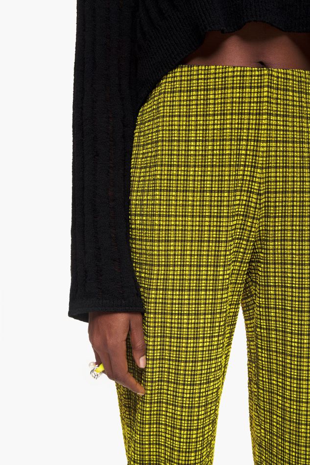 vêtements Bimba Y Lola pantalon vichy jaune HV4486435