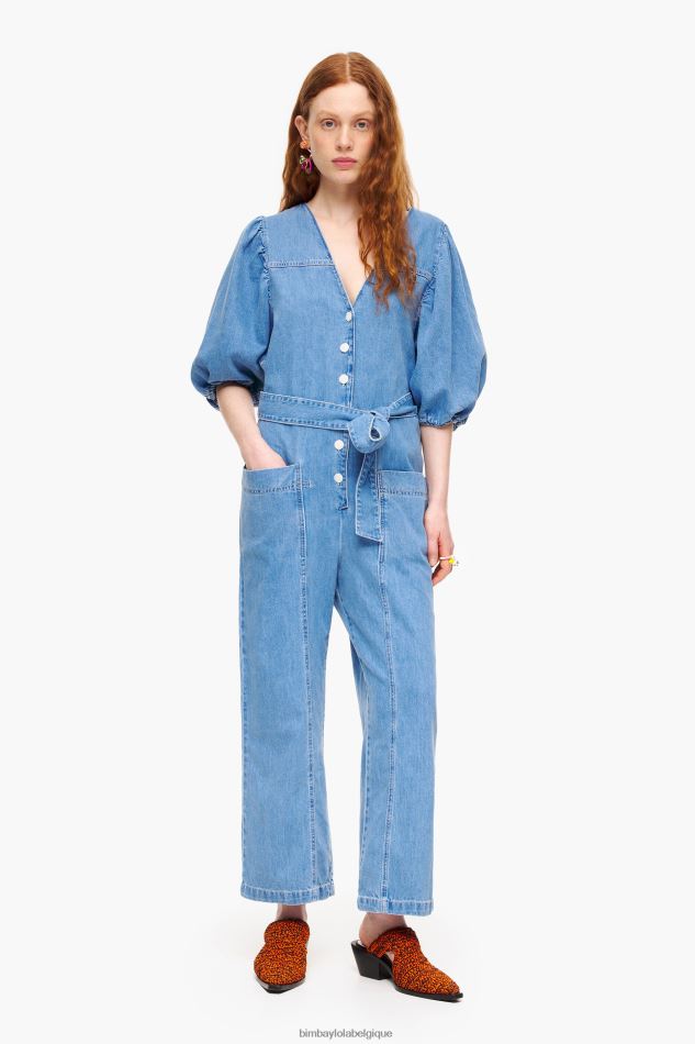 vêtements Bimba Y Lola combinaison en jean clair bleu HV4486179