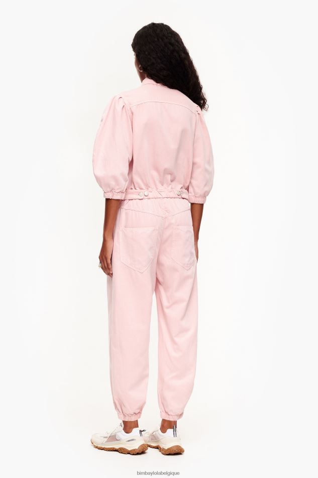 vêtements Bimba Y Lola combinaison en jean clair rose HV4486195