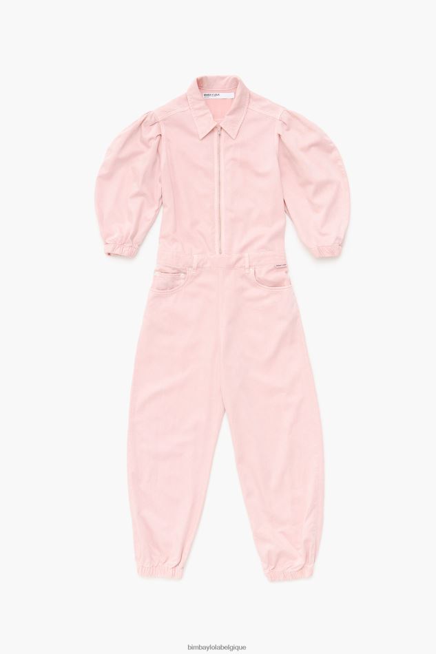 vêtements Bimba Y Lola combinaison en jean clair rose HV4486195