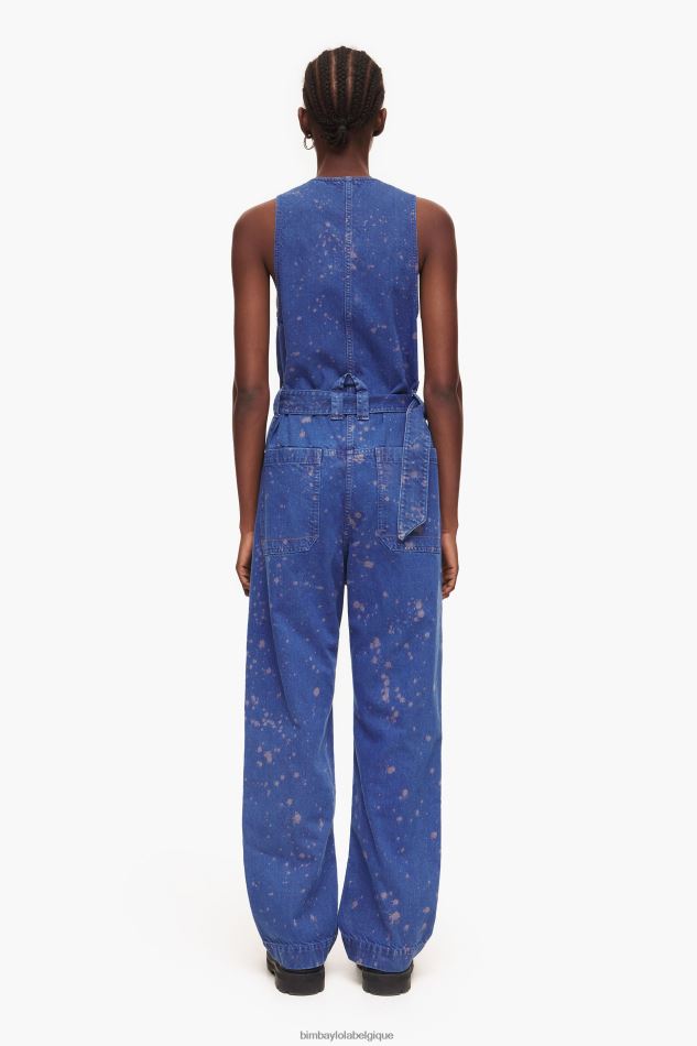 vêtements Bimba Y Lola combinaison en jean foncé bleu HV4486204