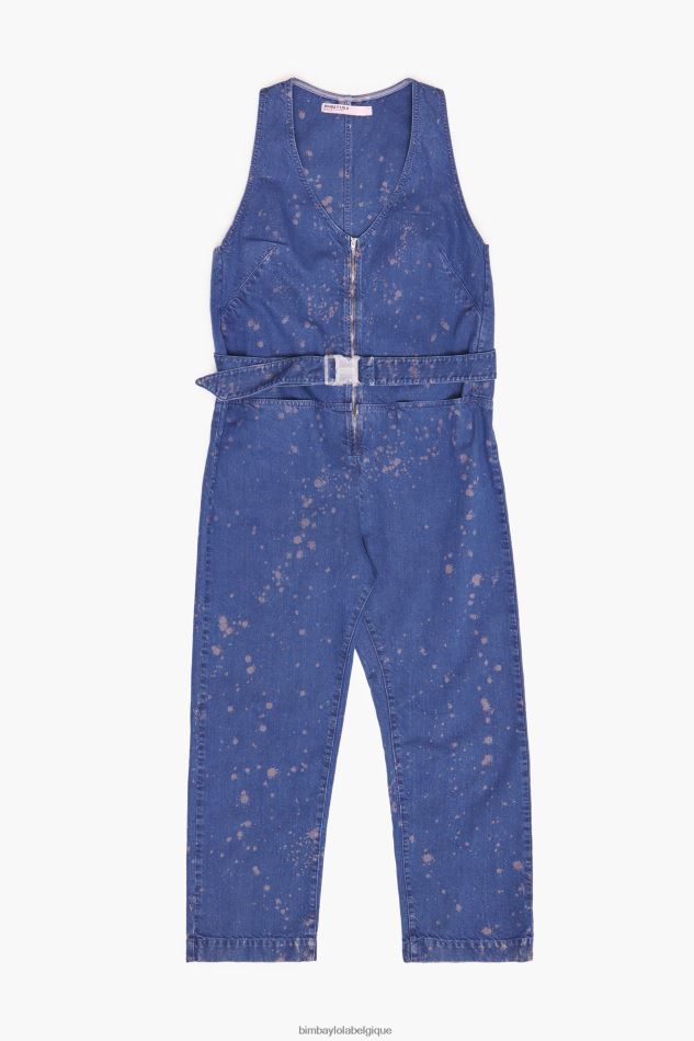 vêtements Bimba Y Lola combinaison en jean foncé bleu HV4486204