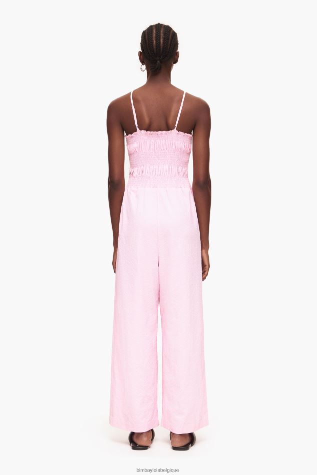 vêtements Bimba Y Lola combinaison maxi fluide rose HV4486217