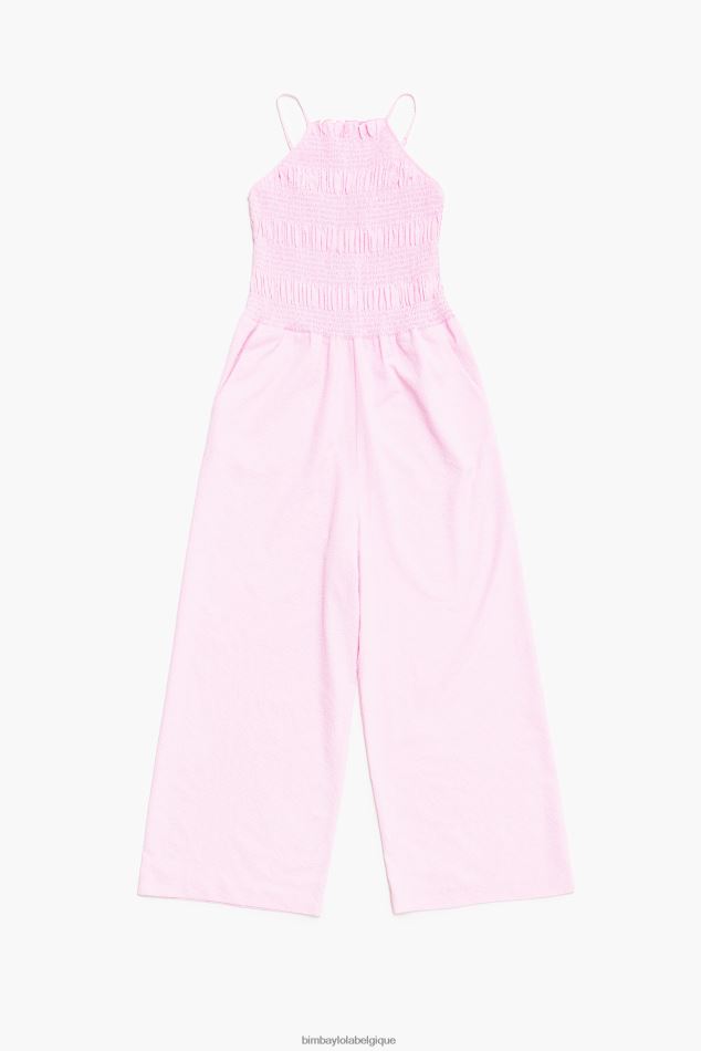 vêtements Bimba Y Lola combinaison maxi fluide rose HV4486217