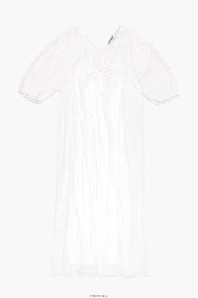 vêtements Bimba Y Lola longue robe blanc HV4486183