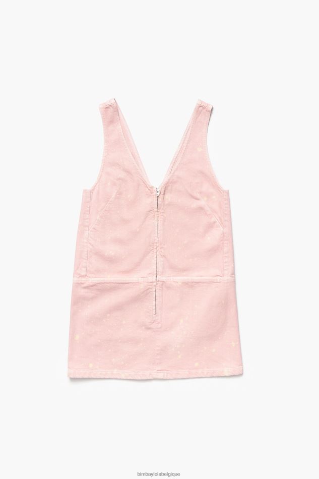 vêtements Bimba Y Lola robe courte en jean léger rose HV4486192