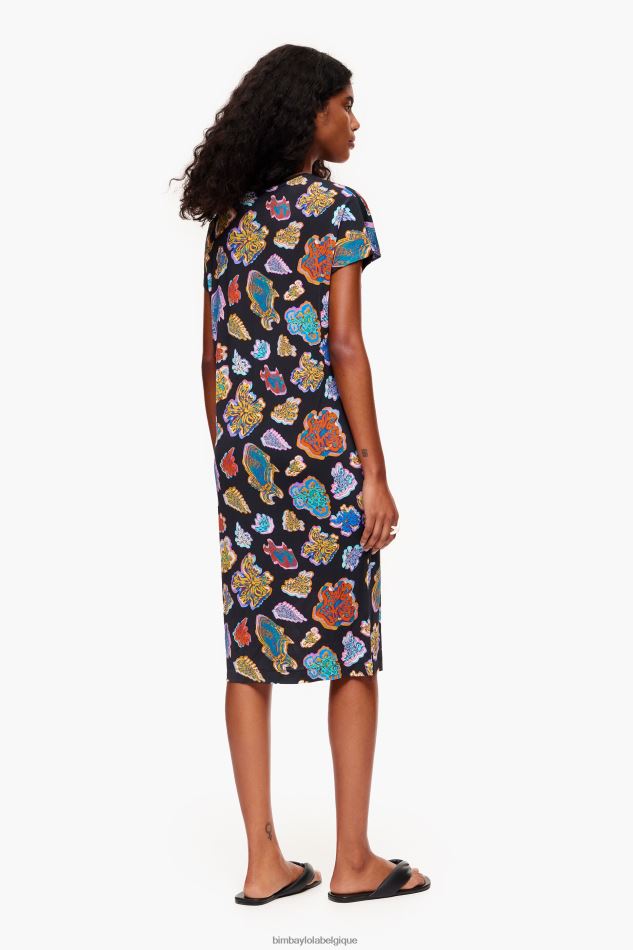 vêtements Bimba Y Lola robe de mer courte poisson noir HV4486173