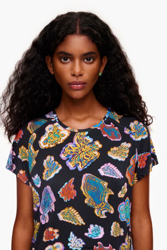 vêtements Bimba Y Lola robe de mer courte poisson noir HV4486173