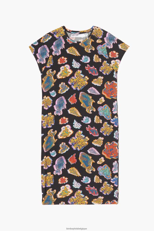 vêtements Bimba Y Lola robe de mer courte poisson noir HV4486173