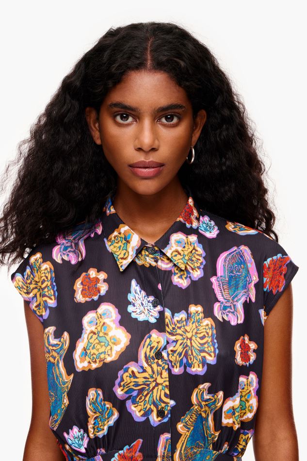 vêtements Bimba Y Lola robe de mer longue poisson noir HV4486176