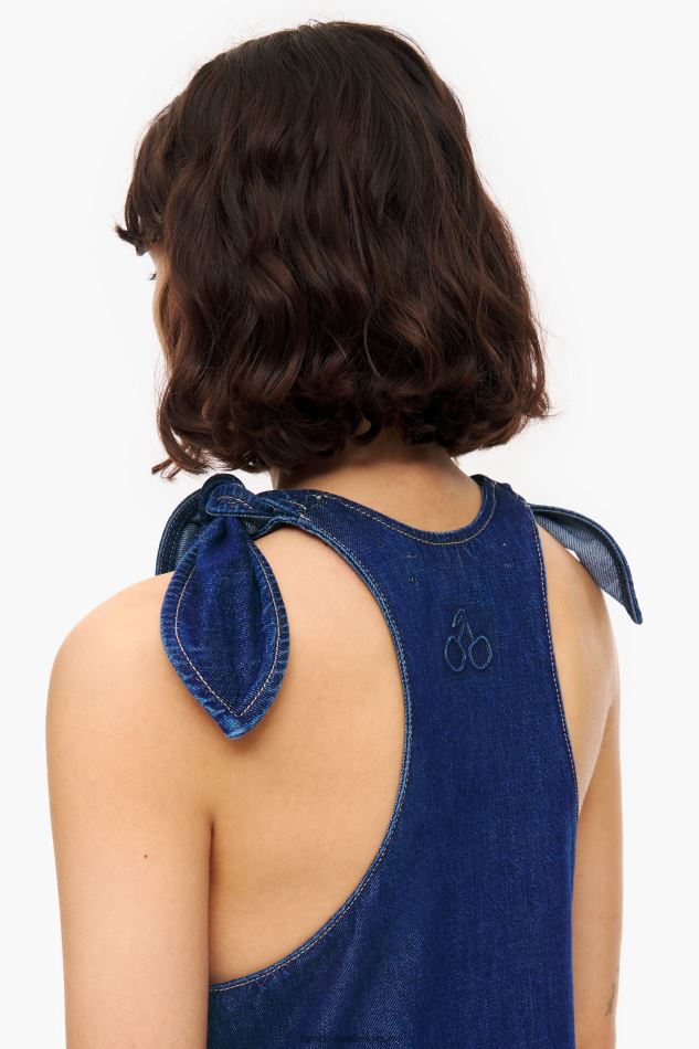 vêtements Bimba Y Lola robe en jean foncé a-ligne bleu HV4486513