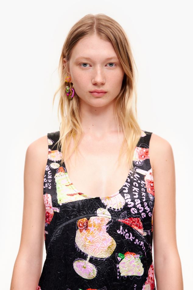 vêtements Bimba Y Lola robe à imprimé texturé photo de surnom HV4486200