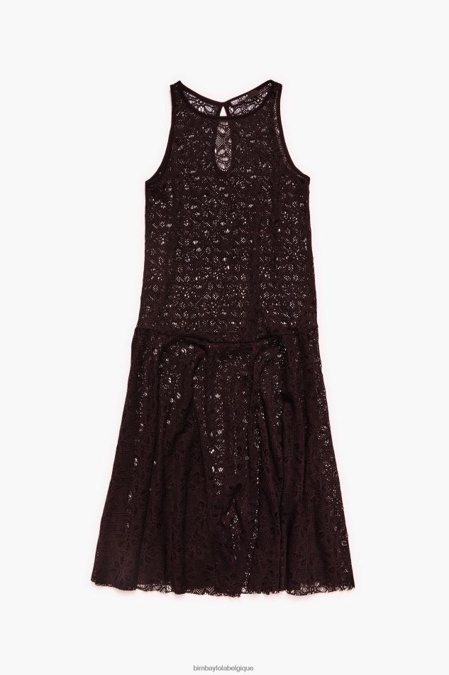 vêtements Bimba Y Lola robe longue ajourée noir HV4486208