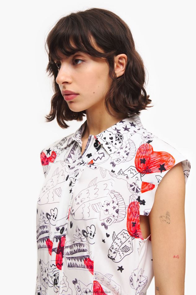 vêtements Bimba Y Lola robe longue à imprimé cœur surnom HV4486226