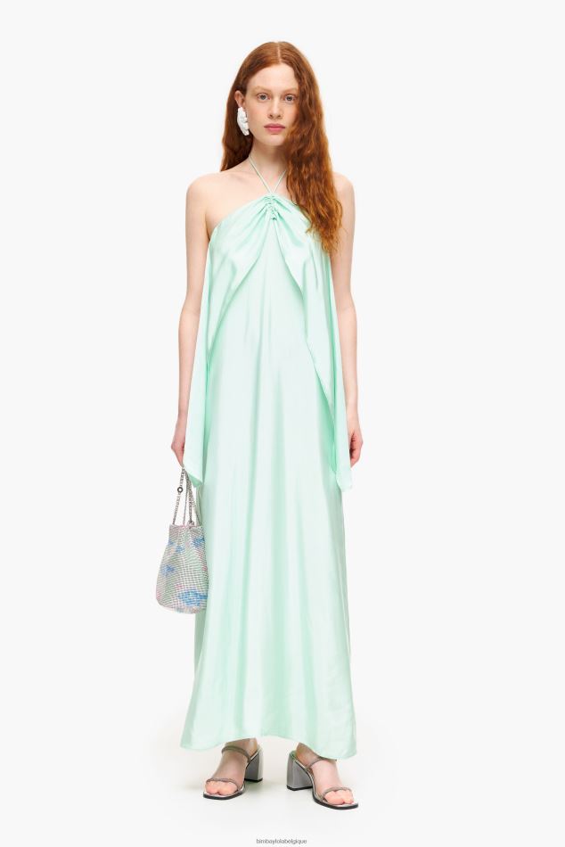 vêtements Bimba Y Lola robe menthe verte HV4486184