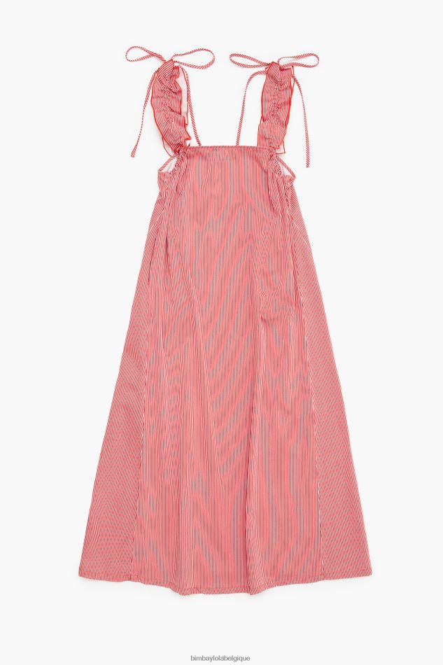 vêtements Bimba Y Lola robe trapèze en jean rouge HV4486229