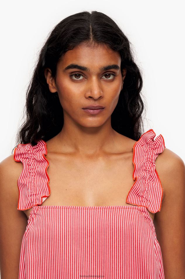 vêtements Bimba Y Lola robe trapèze en jean rouge HV4486543