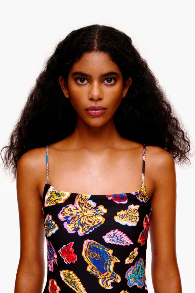 vêtements Bimba Y Lola maillot de bain à imprimé poisson noir HV4486874