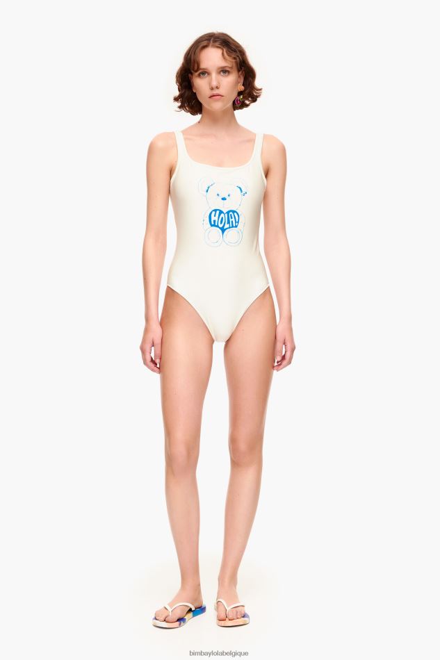 vêtements Bimba Y Lola maillot de bain à logo ours jaune HV4486884