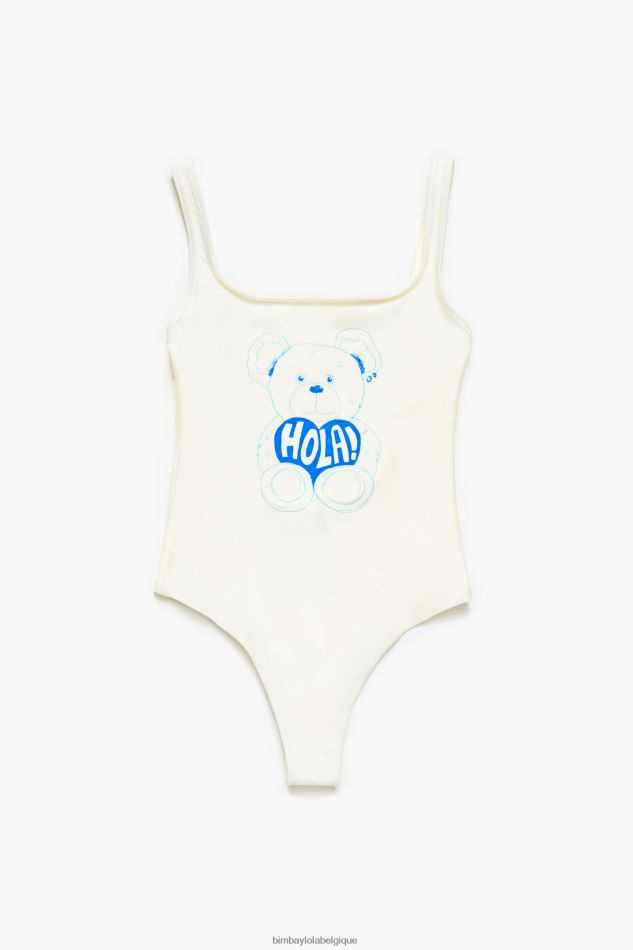 vêtements Bimba Y Lola maillot de bain à logo ours jaune HV4486884