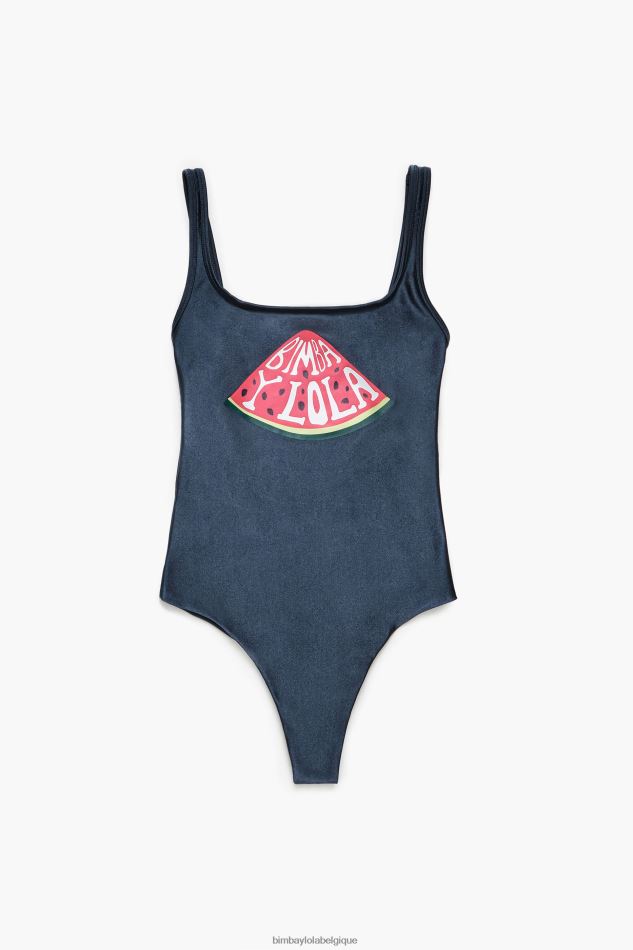 vêtements Bimba Y Lola maillot de bain à logo pastèque anthracite HV4486885