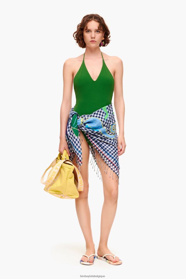 vêtements Bimba Y Lola maillot de bain texturé forêt verte HV4486889