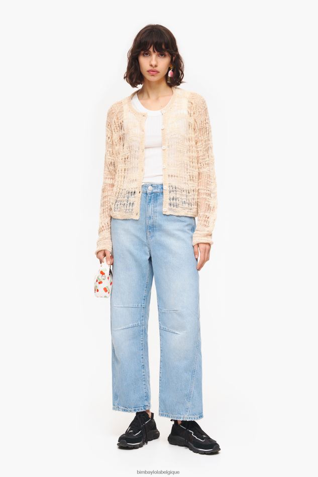 vêtements Bimba Y Lola haut ajusté blanc HV4486249