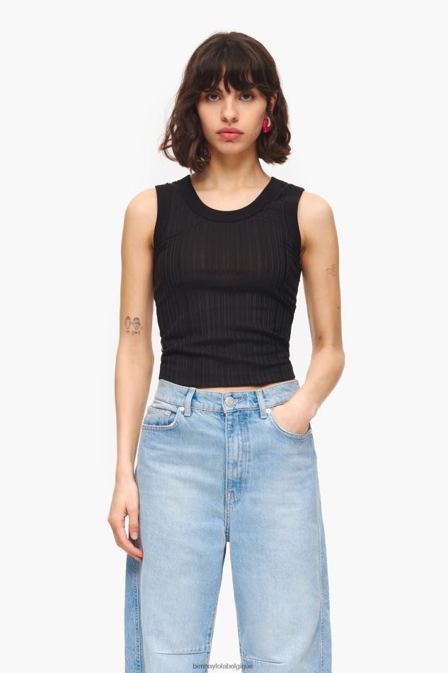 vêtements Bimba Y Lola haut ajusté noir HV4486248