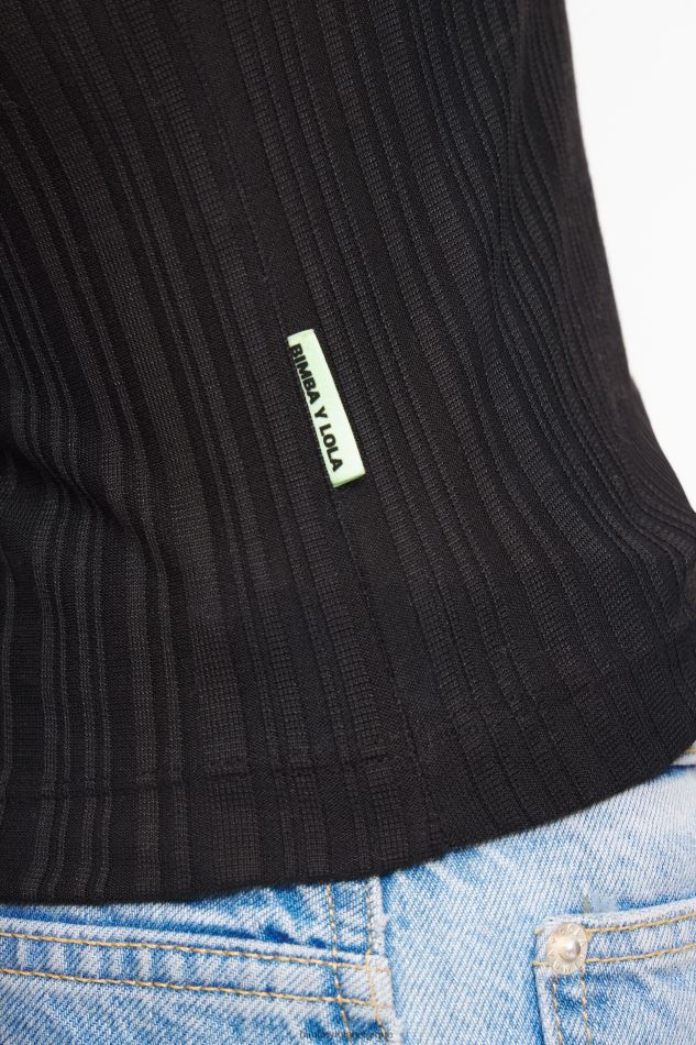vêtements Bimba Y Lola haut ajusté noir HV4486248