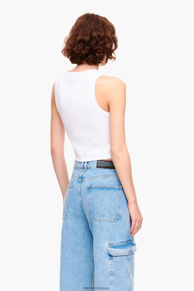 vêtements Bimba Y Lola haut à logo pastèque blanc HV4486273