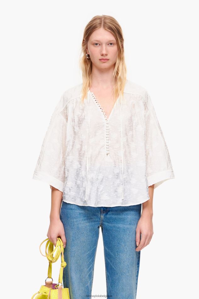 vêtements Bimba Y Lola blouse courte en jacquard floral HV4486325