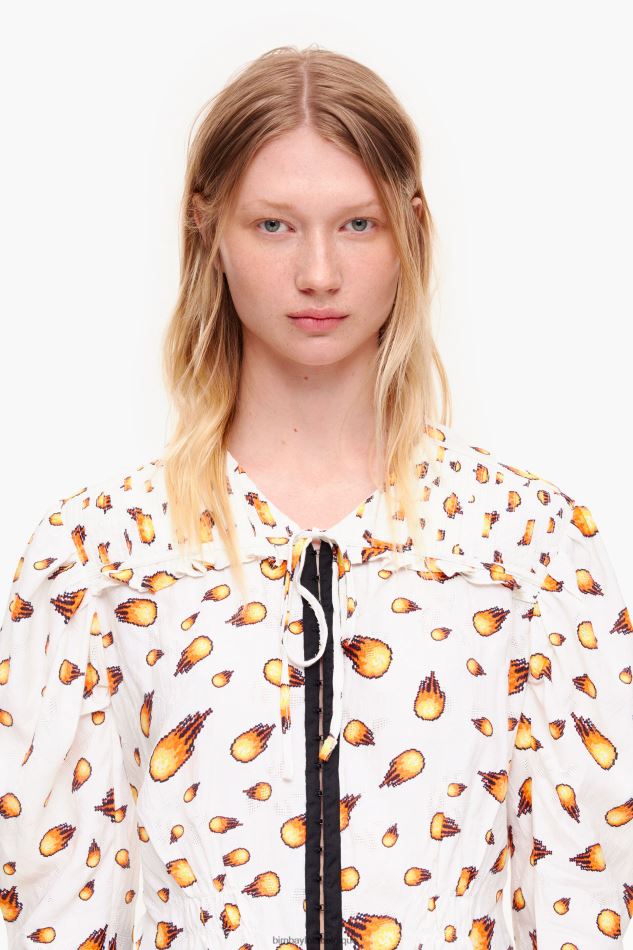 vêtements Bimba Y Lola chemisier court feu Ivoire HV4486343