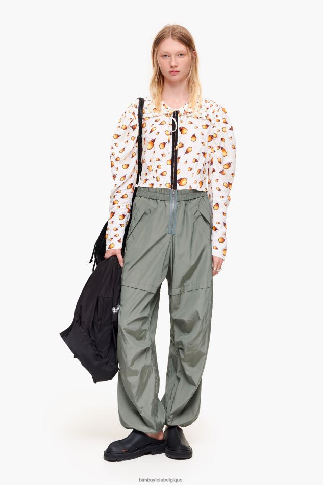 vêtements Bimba Y Lola chemisier court feu Ivoire HV4486343