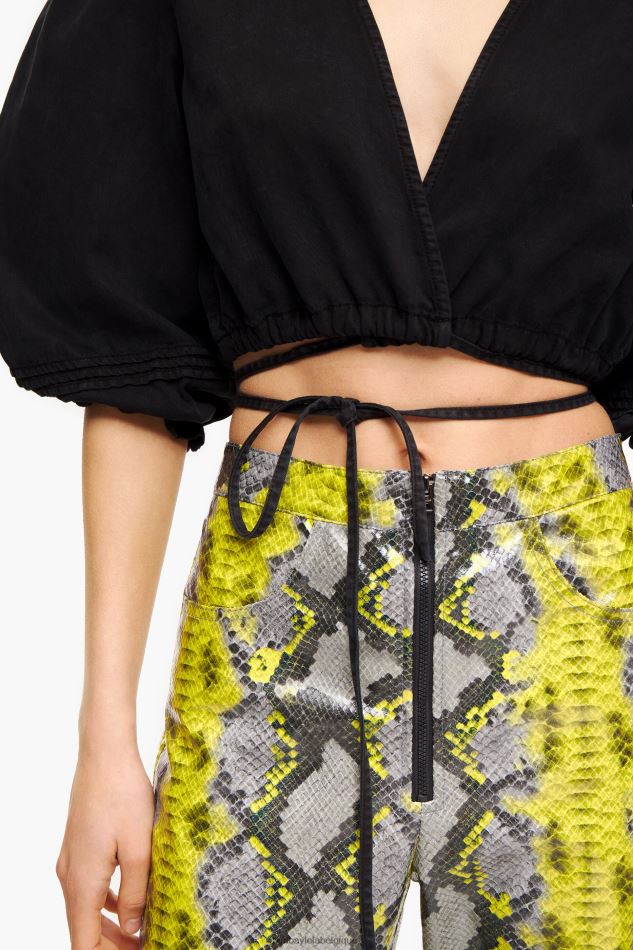 vêtements Bimba Y Lola haut carré en jean noir HV4486339