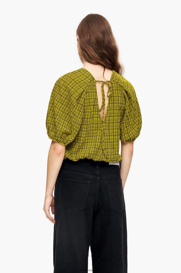 vêtements Bimba Y Lola top carrés vichy jaune HV4486338