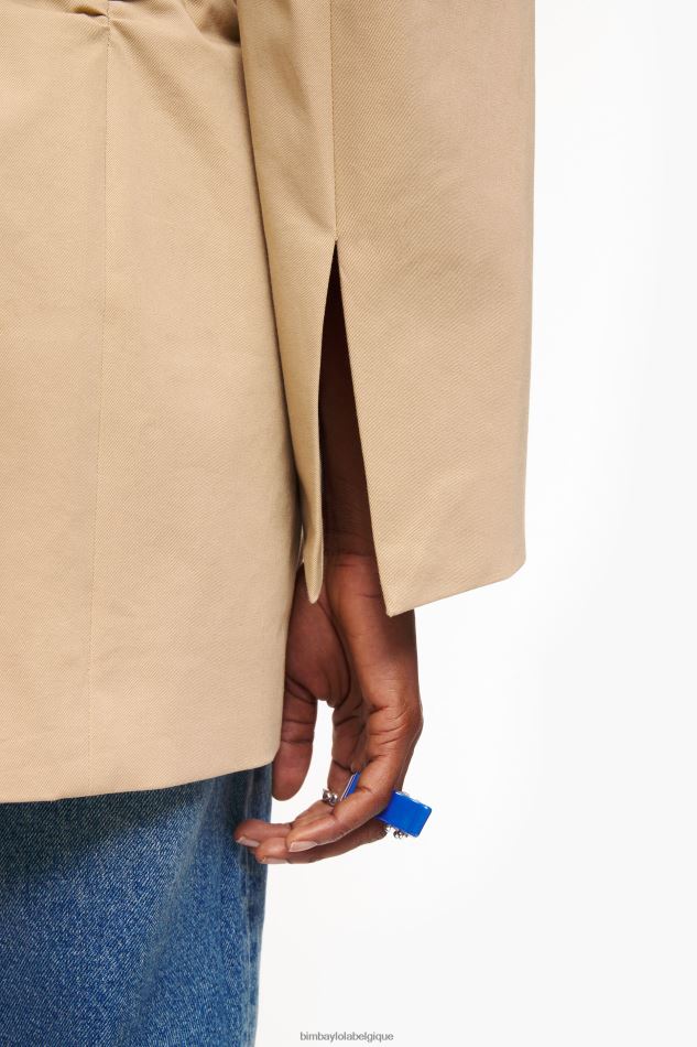 vêtements Bimba Y Lola blazer en coton chameau HV4486468