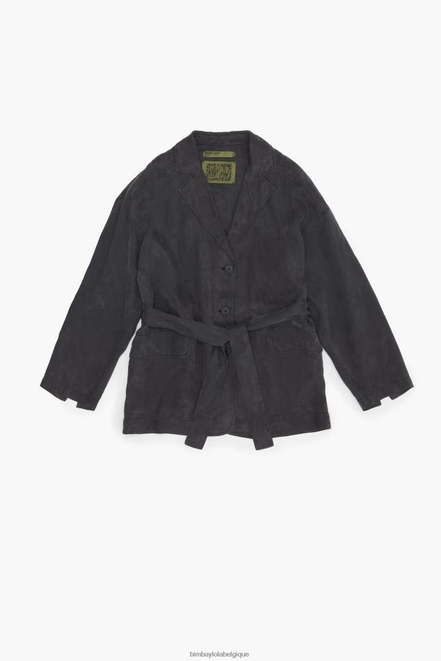 vêtements Bimba Y Lola blazer oversize noir lavé HV4486491