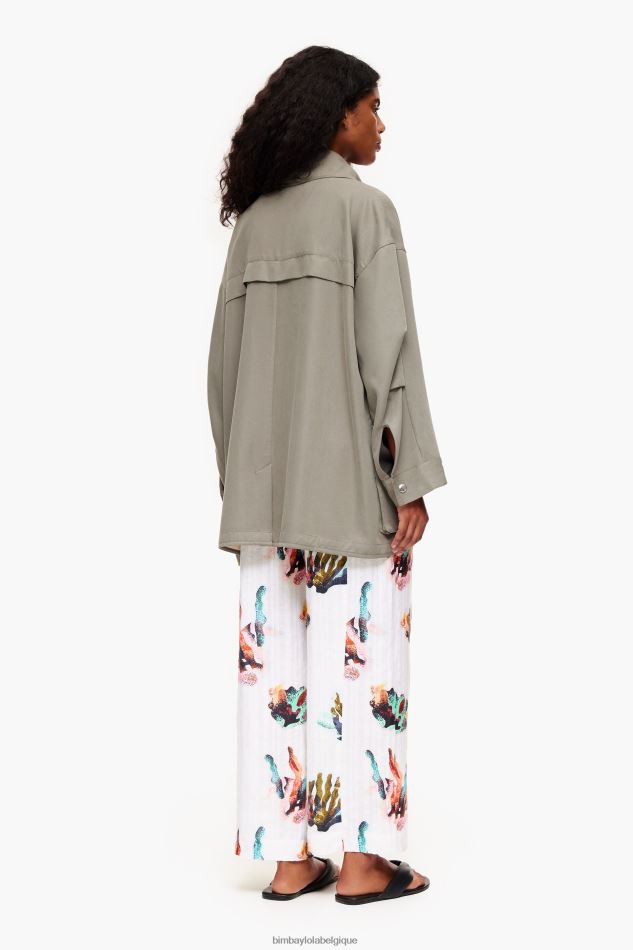 vêtements Bimba Y Lola tranchée fluide kaki HV4486479