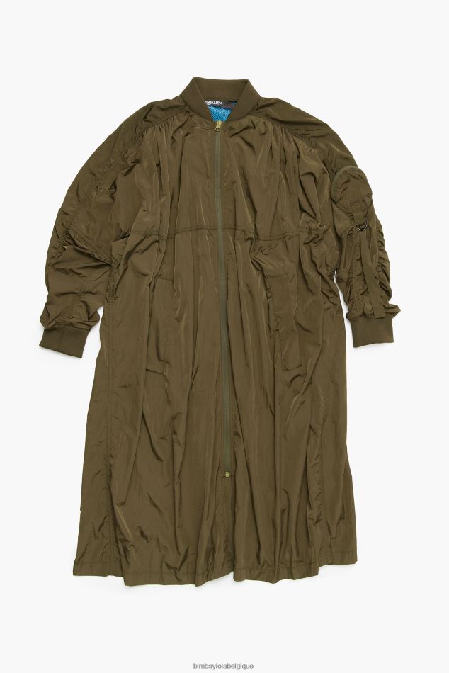 vêtements Bimba Y Lola trench bomber mi-long kaki HV4486472