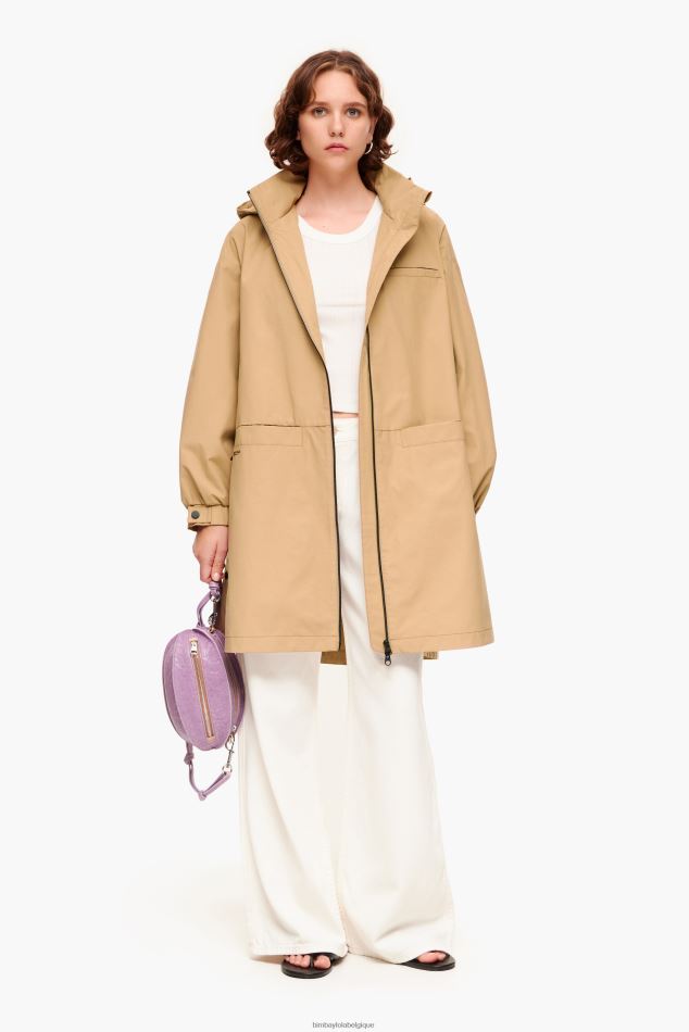 vêtements Bimba Y Lola trench en ligne chameau HV4486483