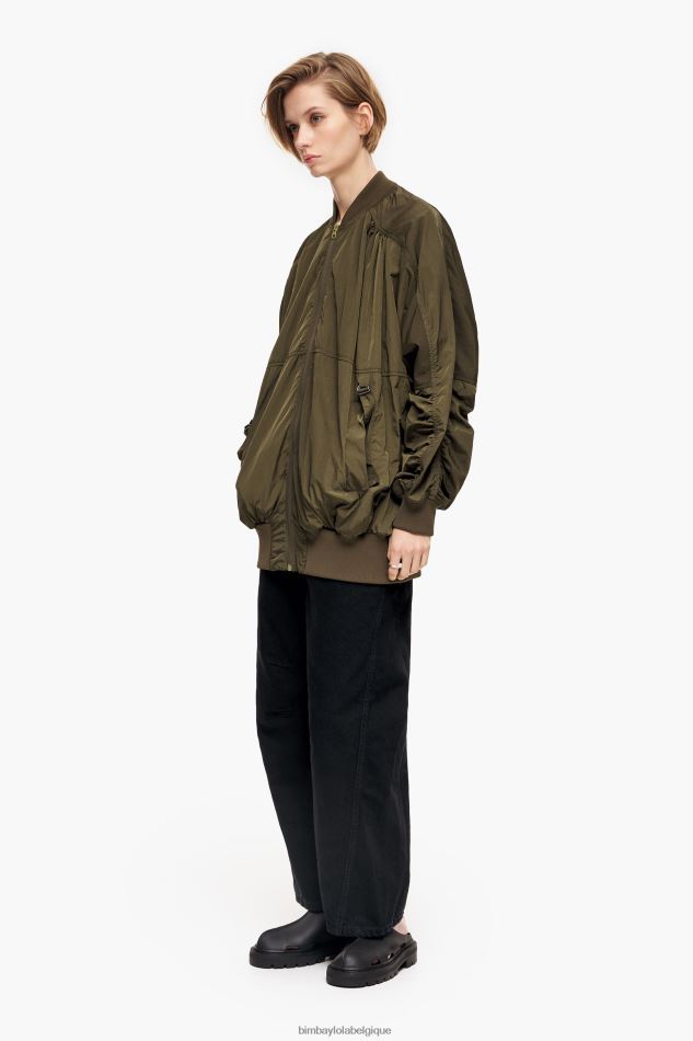 vêtements Bimba Y Lola veste bomber en nylon kaki HV4486473