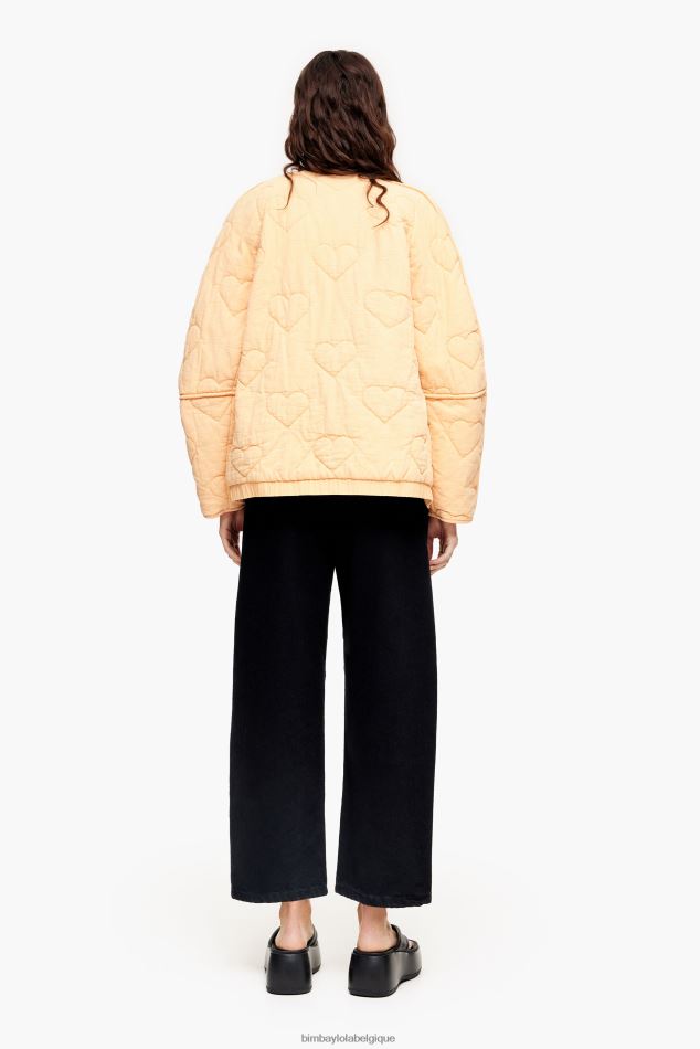 vêtements Bimba Y Lola veste matelassée à cœurs pêche HV4486489