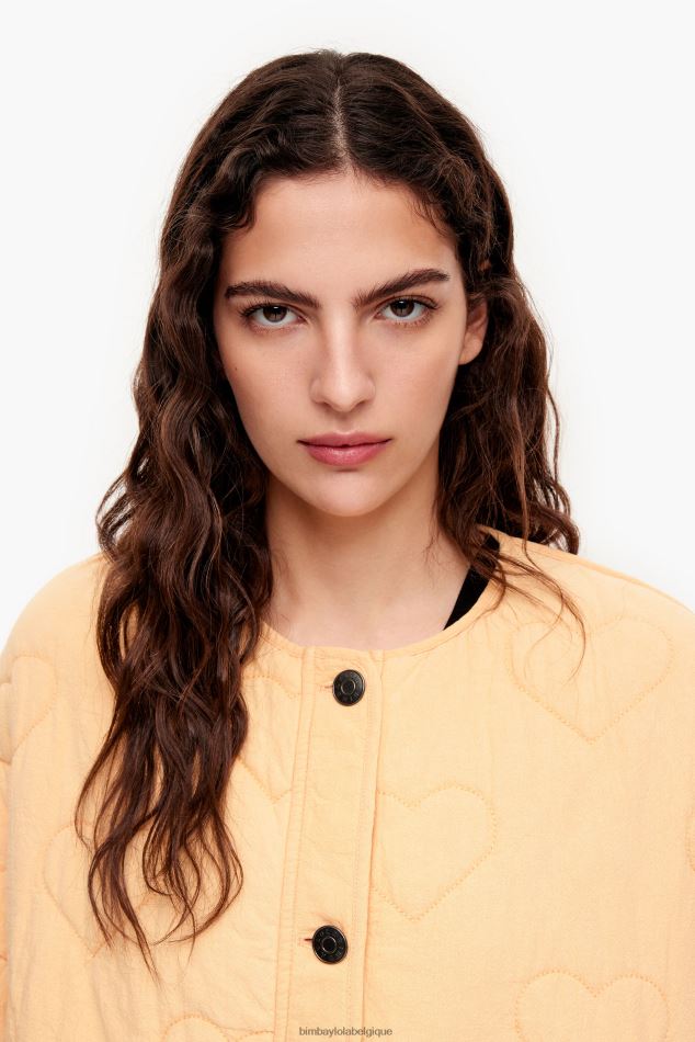 vêtements Bimba Y Lola veste matelassée à cœurs pêche HV4486489