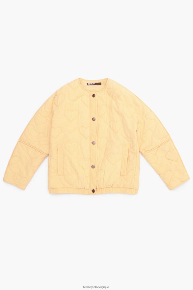 vêtements Bimba Y Lola veste matelassée à cœurs pêche HV4486489