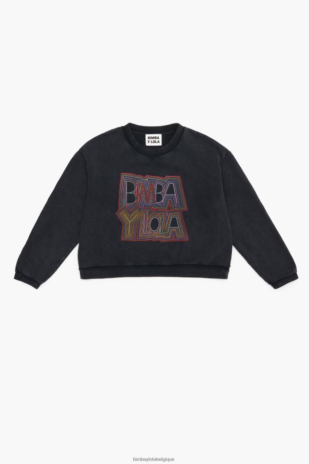 vêtements Bimba Y Lola sweat carré noir HV4486500
