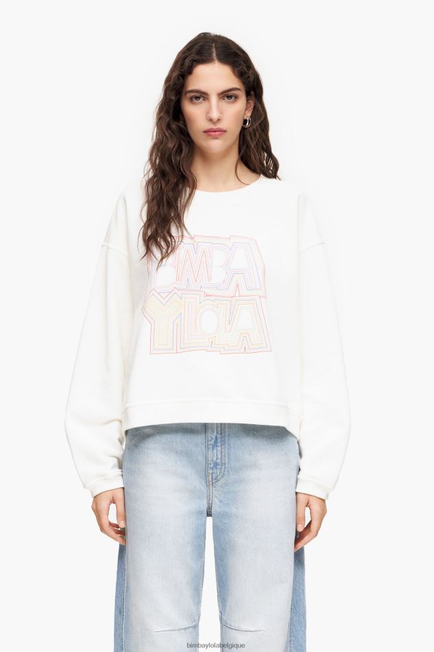vêtements Bimba Y Lola sweat à logo blanc HV4486499