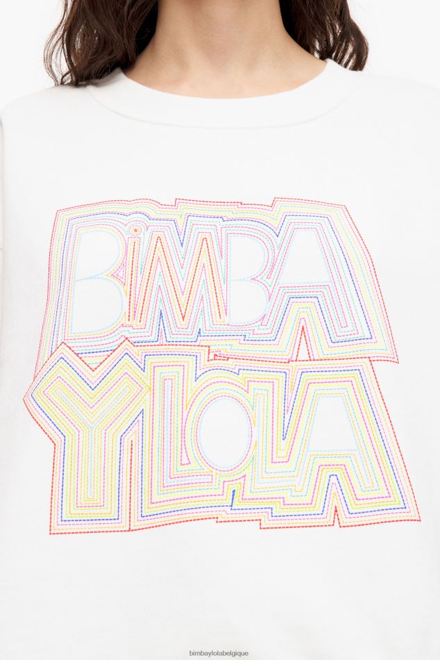 vêtements Bimba Y Lola sweat à logo blanc HV4486499