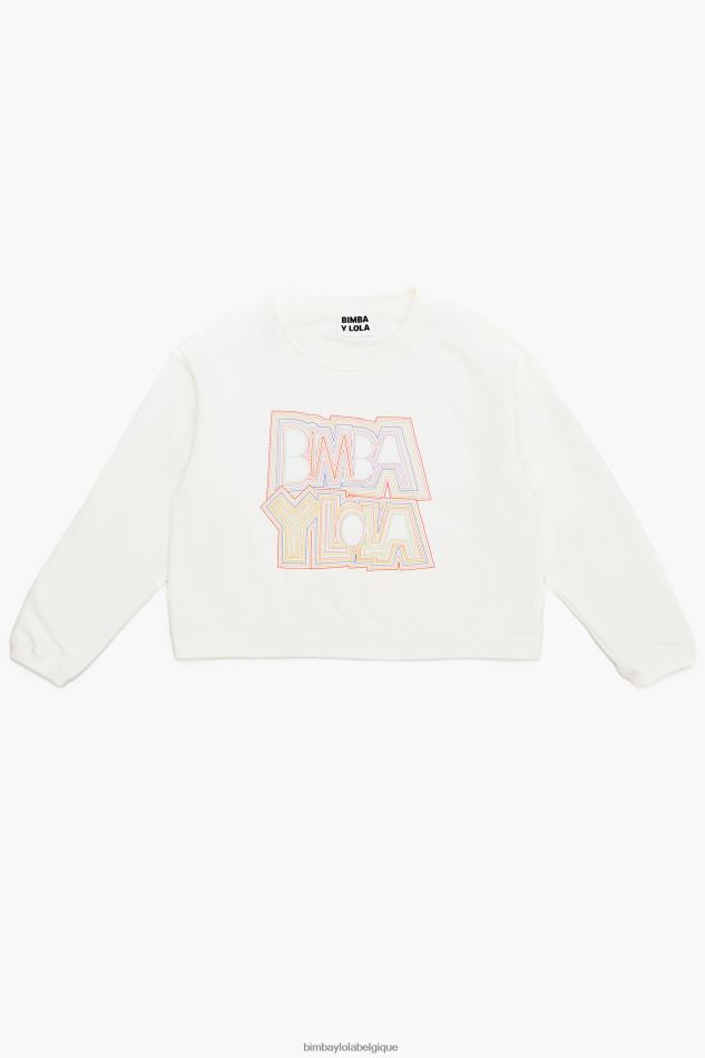 vêtements Bimba Y Lola sweat à logo blanc HV4486499